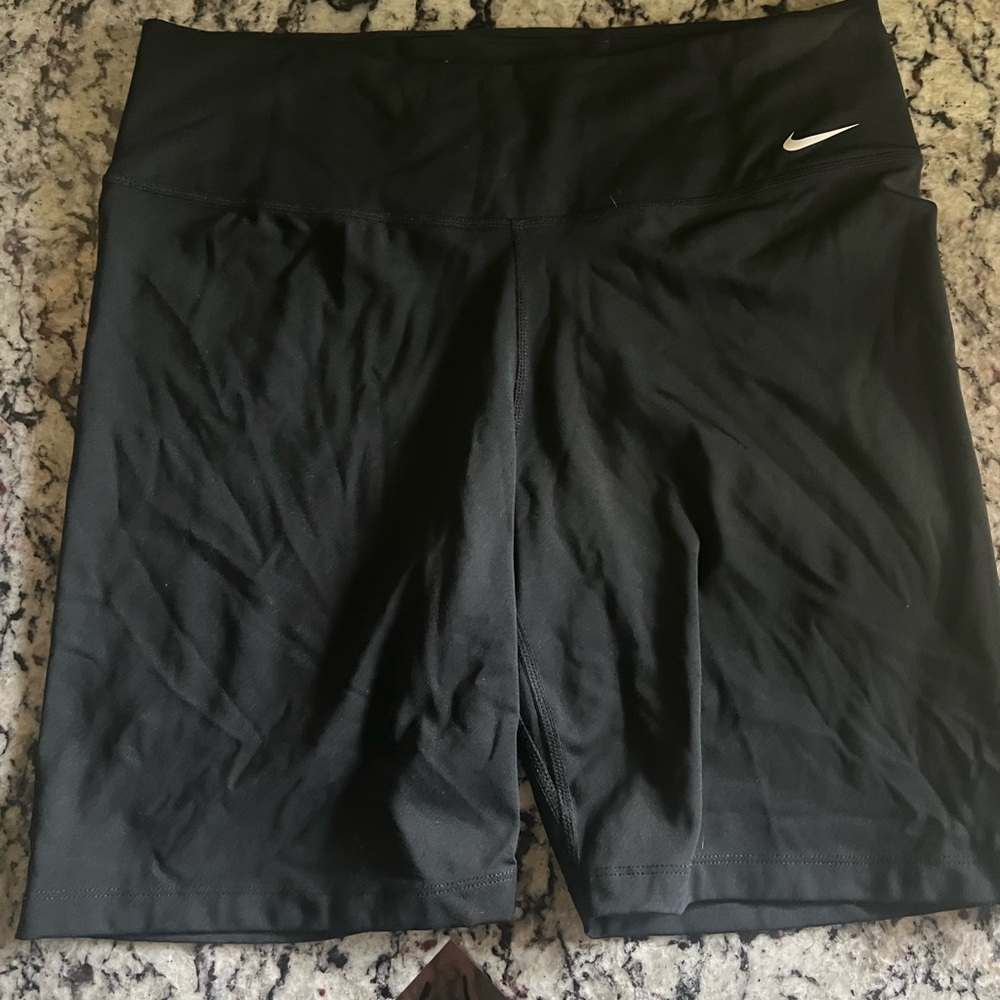 Nike Black Bike Shorts with Moisture-Wicking Fabric